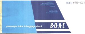 BOAC ticket