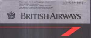 British Airways ticket