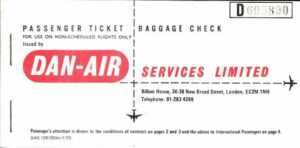 Dan Air ticket (2)