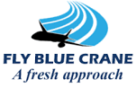 Fly Blue Crane logo
