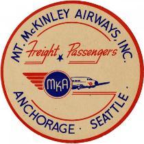 Mt. McKinley Air Freight baggage label