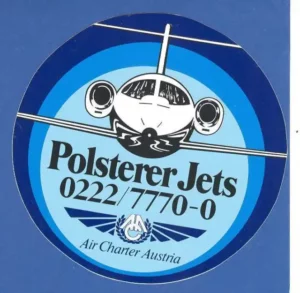 AIR CHARTER AUSTRIA Polsterer Jets Label Sticker